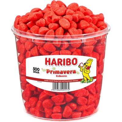Haribo Primavera jahôdky 500 ks 1,15 kg