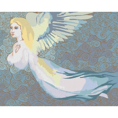 Zuty Malování Podle Čísel Vánoční Anděl Ix 80 x 100 Cm Plátno Rám