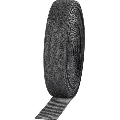 TOOLCRAFT KL16X3000C pásek se suchým zipem ke spojování háčková a flaušová část (d x š) 3000 mm x 16 mm černá 2 ks