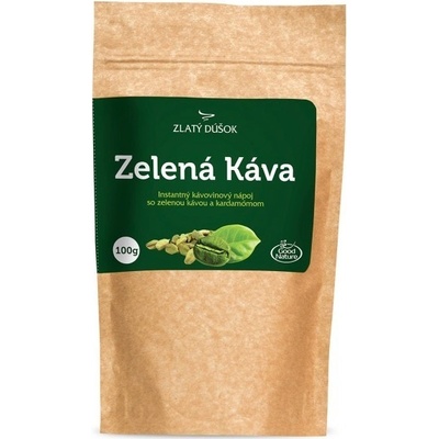 Zlatý doušek Zelená káva s kardamomem instantní nápoj 100 g