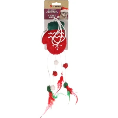 Flamingo - Коледна играчка за послушни котки - ръкавичка Mixxa 11, 5 см