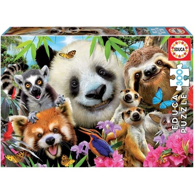 Educa Животинско селфи - пъзел 300 части (edu18610)