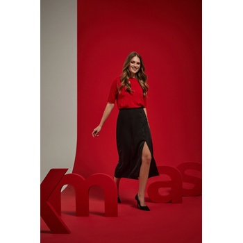 Moodo Червен суитшърт с къси ръкави Moodo Moodo | Cherven | ЖЕНИ | XXL