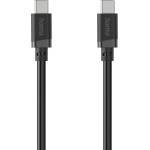 Hama Кабел USB-C мъжко- USB-C мъжко, 60 W, 1 m, черен (201806) - privantex