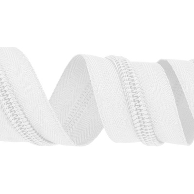 Zip spirálový šíře 10mm metráž bílý