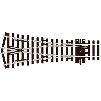 Peco výhybka symetrická R610 mm/24° SL-U97