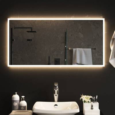 vidaXL LED огледало за баня, 100x50 см (151773)