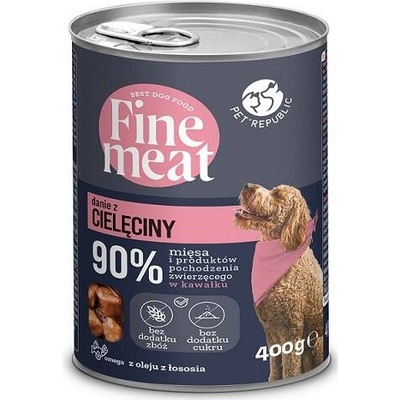 PetRepublic Fine Meat Adult teľacie jedlo 400 g