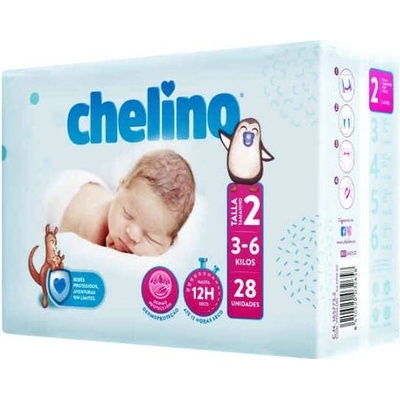 CHELINO T2 3-6 kg s dermo ochranou 28 ks