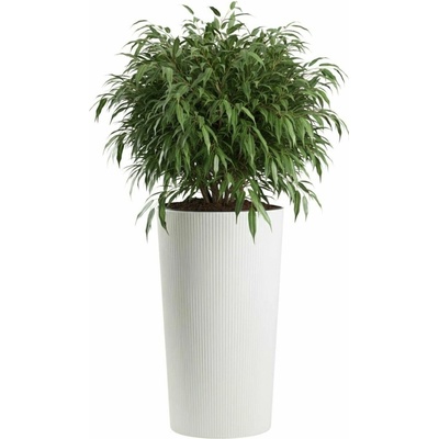 HowHomely PLASTOVÝ KVETINÁČ URBANIKA ECO 75X41 CM BIELA