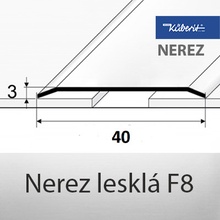 Küberit Přechodový profil F8 40 mm nerez 1 m