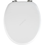 WENKO 154008100-WC тоалетно седало VALENCIA 43x36 см бяло/сребристо (WE0623)