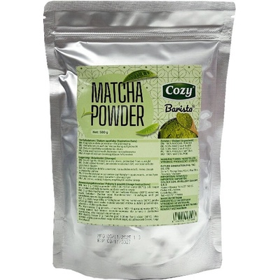 Cozy Matcha prášek COZY Barista Profesionální gastro bio zelený čaj 500 g