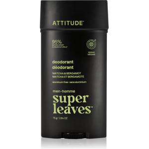 ATTITUDE Super Leaves Men Deodorant дезодорант без алуминий за мъже Matcha & Bergamot 75 гр