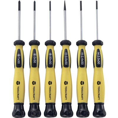 TOOLCRAFT súprava skrutkovačov, plochý, krížový PH, 6-dielna, 814609; 814609