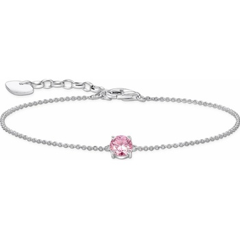 Thomas Sabo A2156-051-9-L19V Bracelet with pink Zirconia Pendant 16-19 cm, Жени