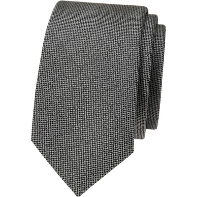 Avantgard Kravata Slim Lux 571-81460 šedá – Zboží Mobilmania