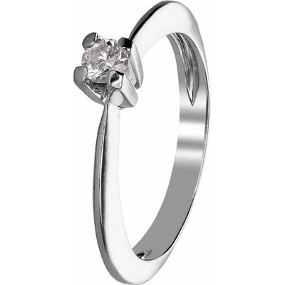 Zlaton Prsten bílé zlato s diamantem 000010808139