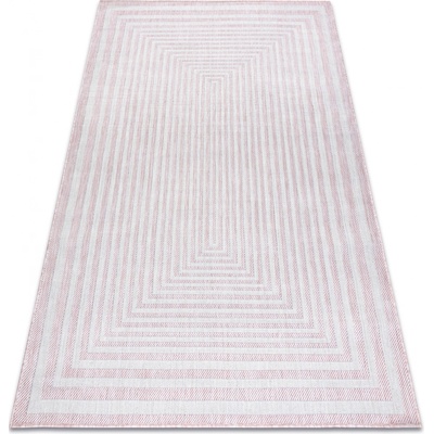 Dywany Łuszczów Sion Sisal Labirinth 22376 pink/ecru