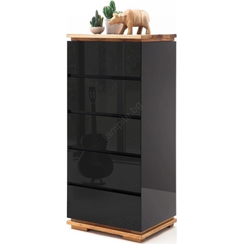 mc Akcent Комод arvi черен/дъб (mc0224)