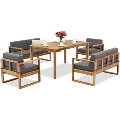 Garden Point Градински мебели от акациева дървесина от Maskat Apetito 6 Garden Point (GAP1208-6)