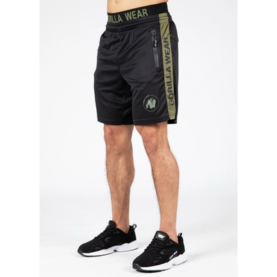 Gorilla Wear pánske šortky Atlanta Čierno/zelené čierno/zelená
