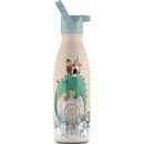 Cool Bottles Dětská nerezová termolahev Kids Tudor Village třívrstvá 350 ml 3D