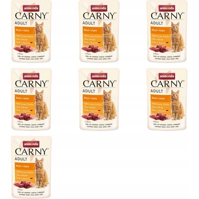Animonda Carny Adult Hovězí a kuře 7 x 85 g