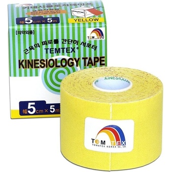 Temtex Tourmaline tejpovací páska žltá 5cm x 5m