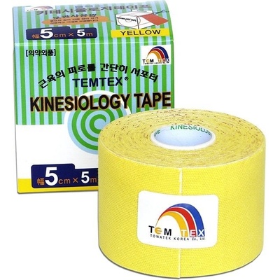 Temtex Tourmaline tejpovací páska žltá 5 cm x 5 m