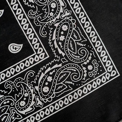 bavlněný šátek vzor Paisley černá – Zboží Dáma