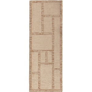 Flair Rugs Ръчно изработена вълнена пътека в естествен цвят 80x230 cm Harris Modula Wool - Flair Rugs (503119382691)