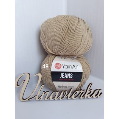 YarnArt Jeans 48 hnedá svetlá