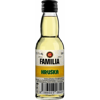 Familia Hruška 37,5% 0,04 l (čistá fľaša)