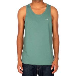 Iriedaily Мъжки потник с широка презрамка Iriedaily Mini Flag Tank Tank top - Jungle Green - размер XS (216-3331-0211)