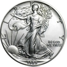 U.S. Mint strieborná minca American Eagle 1989 1 oz