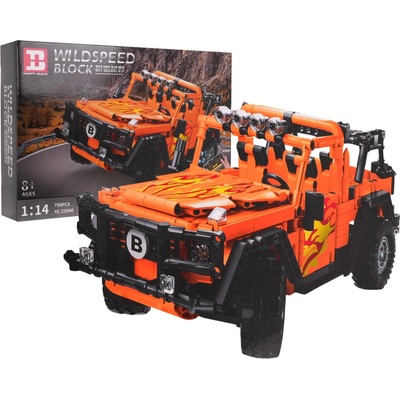 Happy Build Stavebnice terénní auto oranžové RC 790 ks