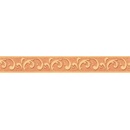 P + S International Samolepiace bordúra vzor svetle oranžový 0909260, rozmer 5 m x 6,5 cm