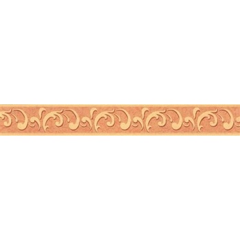 P + S International Samolepiace bordúra vzor svetle oranžový 0909260, rozmer 5 m x 6,5 cm