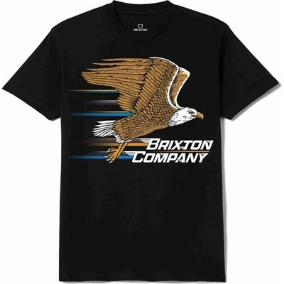 Brixton triko Free S/S Stt Black Worn Wash