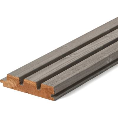 Palubka obkladová kartáčovaná pero+drážka Thermowood Luna Arctic Triple Shadow smrk 32×140×3 000 mm