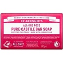 Tuhé mydlá Dr Bronner's tuhé univerzálne bio mydlo All-One Rose 140 g
