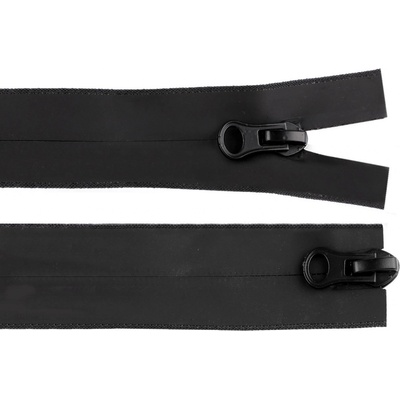 Prima-obchod Zip voděodolný No 5 délka 90 cm spirálový matný 2 jezdce / dvoucestný, barva černá
