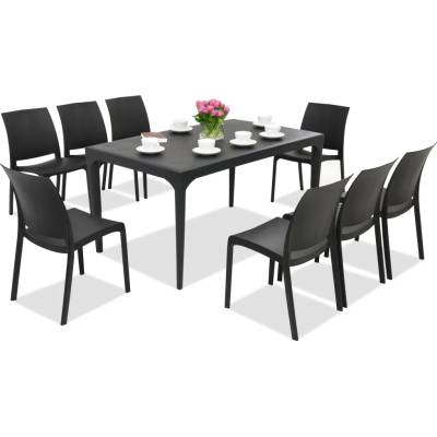 BICA Елегантен комплект за хранене Oslo/Volga 8 антрацит Bica (BC435ANT-8x300ANT)