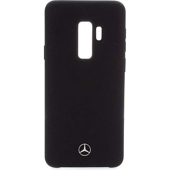 Mercedes-Benz Liquid Silicone Case - оригинален твърд силиконов кейс за Samsung Galaxy S9 Plus (черен)