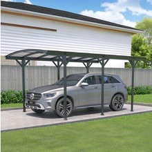 BestBerg Prístrešok pre auto BBCP-CP7 15,2 m² 505 x 300 x 219 cm antracitová/sivá