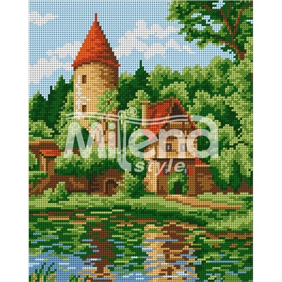 Milena Style Горски замък - гоблен с щампа без конци