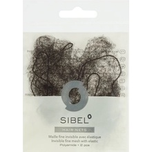 Sibel Sieťka na účes Fine - 2 ks - tmavo hnedá