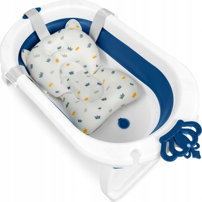 RicoKids Skládací vanička silikonová s vložkou a zátkou