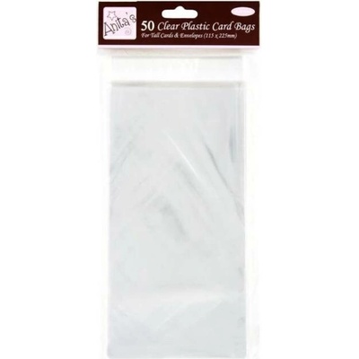 Docrafts Celofánové sáčky DL 115 × 225 mm, samolepicí (50 ks)